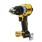 DEWALT 20V MAX hammer drill with 1/2-inch chuck for precise wood and metal drilling.