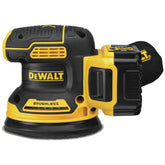 DEWALT DCW210P1 front view showing compact sander for close to surface control