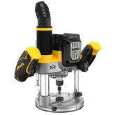 DEWALT DCW620B plunge router cutting action for clean edge profiles