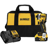 DEWALT Atomic 1/4-in impact driver front view highlighting compact size for tight spaces