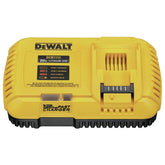 DEWALT DCB1112 fast charger front view for quick battery recharges on site
