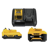 DEWALT DCB135C 12V Starter Kit box front shows compact, ready-to-use power solution.