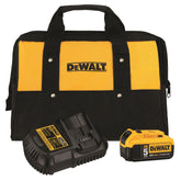 DEWALT DCB205CK 20V Max 5Ah battery for extended runtime.