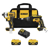 DEWALT DCK268P2 drywall screwgun close-up shows depth adjustment for consistent installs.