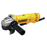 DEWALT DWE402N angle grinder front view with 11A motor for fast material removal