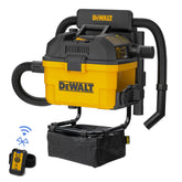 DEWALT DXV06G wall-mounted design saves floor space and streamlines cleanup