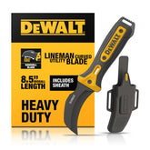 DEWALT Hawkbill Line Knife blade close-up for precise cable stripping