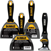 DEWALT putty knife 4-inch soft grip for smooth drywall finishes.
