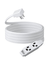 DEWENWILS 15ft flat plug extension cord with three outlets for lamps