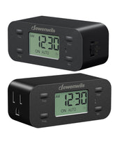DEWENWILS 24-hour programmable timer outlet with 1 grounded outlet for reliable lamp scheduling
