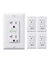 DEWENWILS 5-pack GFCI outlets with 20A protection for busy spaces.