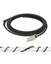 DEWENWILS 6ft self-regulating heat cable on a metal pipe provides reliable freeze protection.