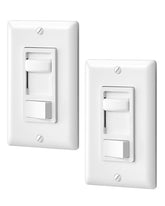 DEWENWILS dimmer switch front view showing a clean white finish for modern rooms.