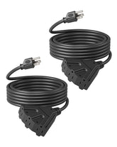 DEWENWILS extension cord 15ft tri-tap outdoors for versatile lighting and tools.
