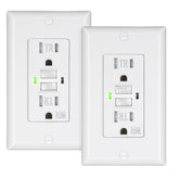 DEWENWILS GFCI 2-pack front view shows safety and reliability