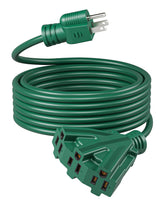 DEWENWILS green outdoor extension cord 25ft enables flexible outdoor power.