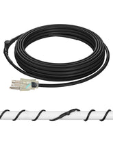 DEWENWILS heat tape 18ft installation on pipes prevents freezing with built-in thermostat.