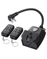 DEWENWILS outdoor dimmer with remote control for easy lighting management.