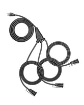 DEWENWILS outdoor extension cord with a 1-to-3 splitter supports versatile outdoor lighting setups.
