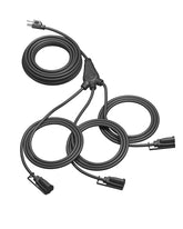 DEWENWILS outdoor extension cord with 1 to 3 splitter for versatile outlets