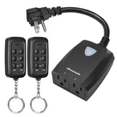 DEWENWILS outdoor remote outlet setup for quick plug-in control from inside the home.