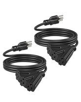 DEWENWILS outdoor tri-tap extension cord powers multiple decorations safely