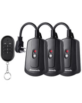 DEWENWILS outdoor receiver for independent on/off control of garden lights.