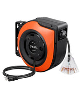 DEWENWILS retractable extension reel with 75 ft cord for wide-area use