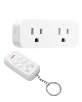 DEWENWILS wireless remote control outlet with two sockets for independent use