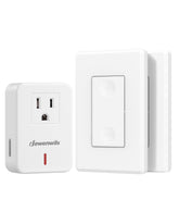 DEWENWILS wireless remote wall switch controls a lamp from across the room