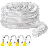 Dewhush 2.5in x 10ft dust hose with coil for durable airflow