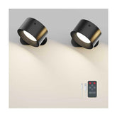 Deyagoo 2-pack remote LED wall sconce for cordless lighting