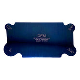 DFM Tool Works curved scraper card for juice groove blue, ideal for finishing