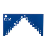 DFM Tool Works Saw Height Gauge front view for precise table saw setup.