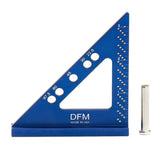 DFM Tool Works small carpenters tool with fixed miter angle pin for precise angles.