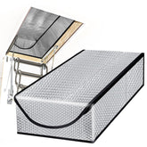 DGSL Attic Stairway Insulation Cover with zipper access enables easy entry for maintenance.