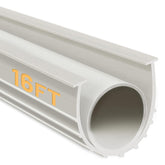 DGSL garage door seal bottom rubber weatherstripping kit in white for airtight protection.