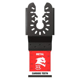 Diablo Amped Steel Demon blade in action cutting metal with universal fit.
