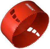 Diablo bi-metal hole saw with variable tooth design for faster cuts across materials.