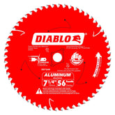 Diablo D0756N thick aluminum blade in action for precise nonferrous metal cuts