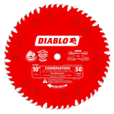 Diablo D1050X 10-inch blade side view for precise ripping and crosscutting