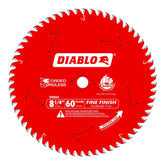Diablo Fine Finish Saw Blade with TiCo teeth close-up showing precision edge and carbide quality