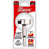 Diablo FB-013 Forstner bit drills straight holes for precise joinery.