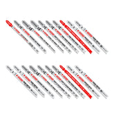 Diablo jig saw blade set packaging for wood, metal and plastics with versatile cutting options