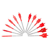Diablo spade bit set for wood with speed-tip enhances fast, clean holes.