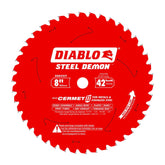 Diablo Steel Demon Cermet II 8in blade for precise thick-metal cuts.