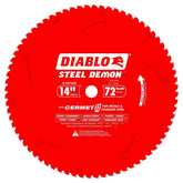 Diablo Steel Demon Cermet II blade with 72 teeth designed for durable metal cutting.