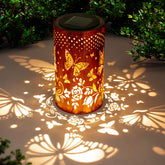 DIBIEECN Butterfly solar lantern outdoor hanging lights for a stylish garden ambience with soft glow.