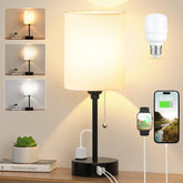Dicoool small bedside table lamp with 3 color temperatures for ambience, natural light, and daylight.