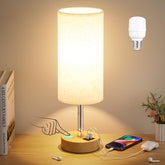 Dicoool touch bedside lamp with USB charging for easy night charging.